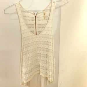 White patterned tank